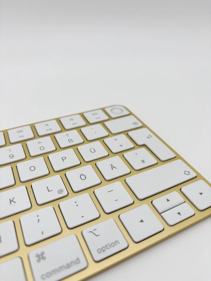 Apple Magic Keyboard Touch ID QWERTZ Deutsch Fingerabdruck Gold OVP Refurbished - Bild 3 von 4