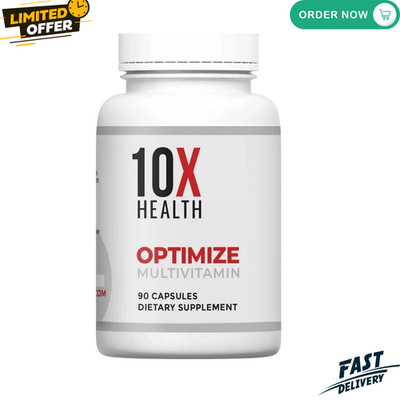 10X Health Optimize Methylated Multivitamin 90 Count   Men & Women