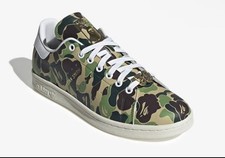 Adidas x Bape Stan Smith NEW US7 UK6 EU40 Bape-Stan Camo 30th Anniversary