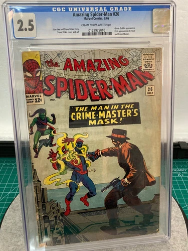 Amazing Spider-Man #26 CGC 2.5 1st App Patch & Crime-Master Green Goblin App '65