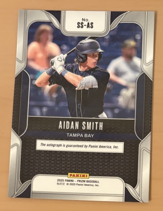 2025 Panini Prizm Baseball Aidan Smith Sensational Signatures #SS