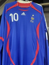 France National Team Uniform Zidane 10 Long Sleeve Free Size From Japan