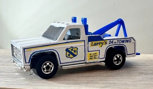 Vintage Hot Wheels Larry’s 24hr Tow Truck Wrecker White (1972) Good Condition