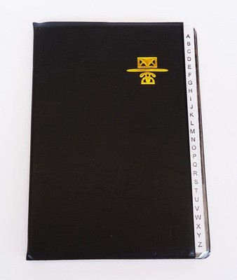 ADC Kamset Personal Phone and Address Book Large Size 5 Inch x 7 Black 