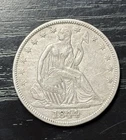 1844 Seated Liberty Half Dollar XF Extra Fine