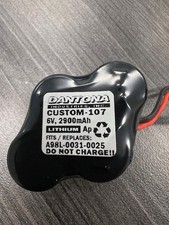Dantona Custom-107 Lithium Battery 6V, 2900mAh replaces A98L-0031-0025