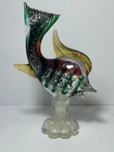 Vintage MCM Mid Century Murano Venetian Art Glass Large Fish Sculpture 12”