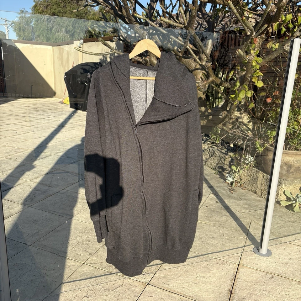 RARE Rick Owens DRKSHDW Mega Mountain Hoodie Grey Unifit - image 2 of 4