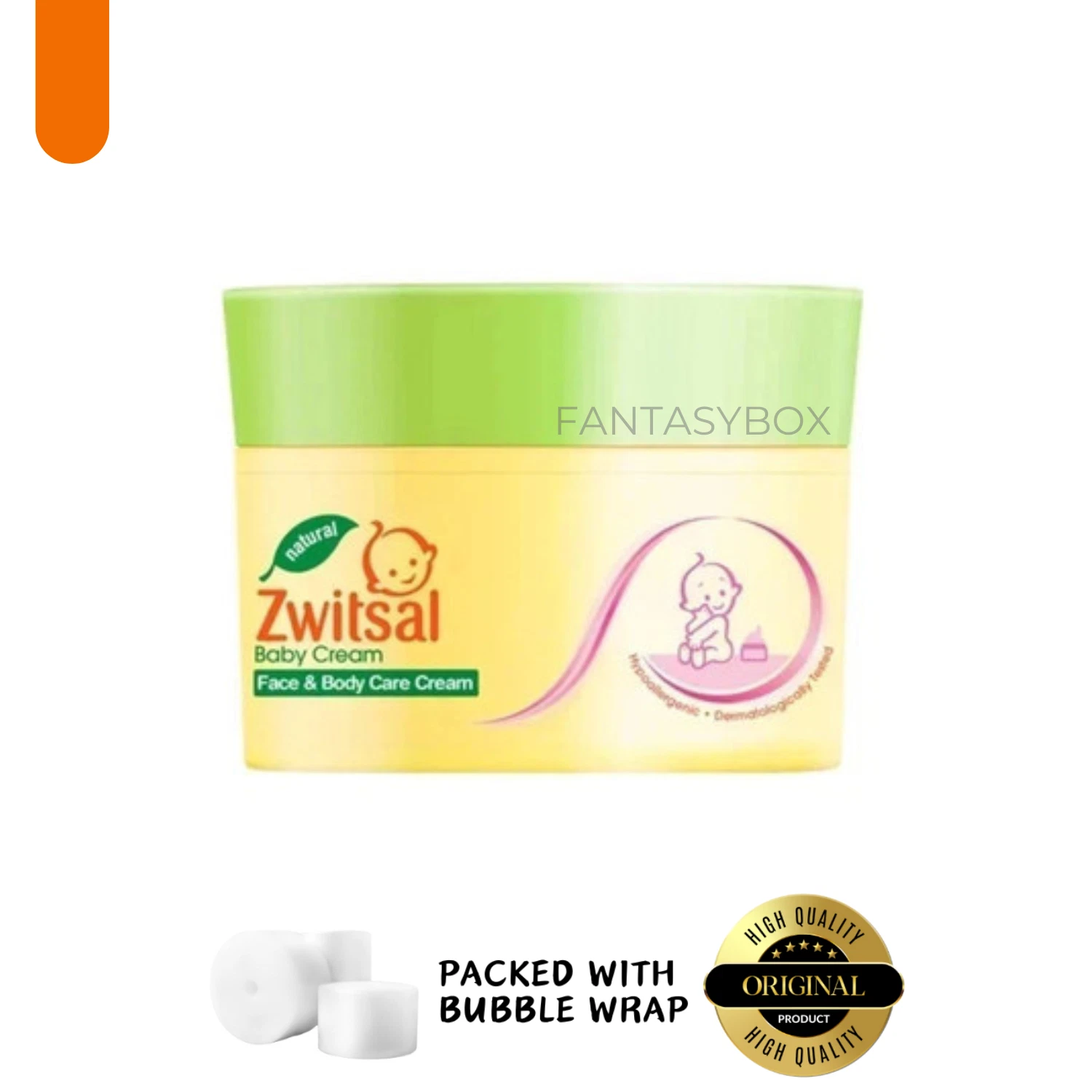 1 x Zwitsal Baby Face and Body Care Cream Chamomile Vita. E 50g New