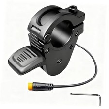 Ebike Thumb Throttle,12V/24V/36V/48V/52V/60V/72V 3-Pin M8 Waterproof Ebike