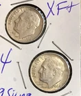 HIGH GRADE XF + 1964 P ( 2 coins ) ROOSEVELT SILVER DIMES