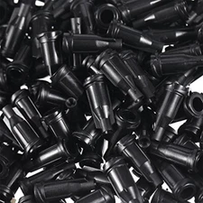 250 Pack Luer Lock Syringe Tip Caps Dispensing Needle Tip Cap (Black)