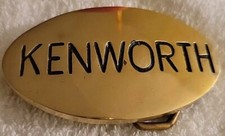 Vintage 1970's Kenworth Trucks Semi Solid Brass Belt Buckle 881