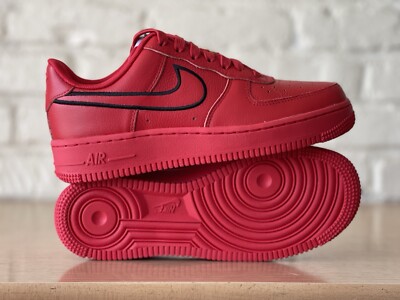 Nike Air Force 1 By You Retro Leather Red Black HF0663-900 Women s Size 7 New