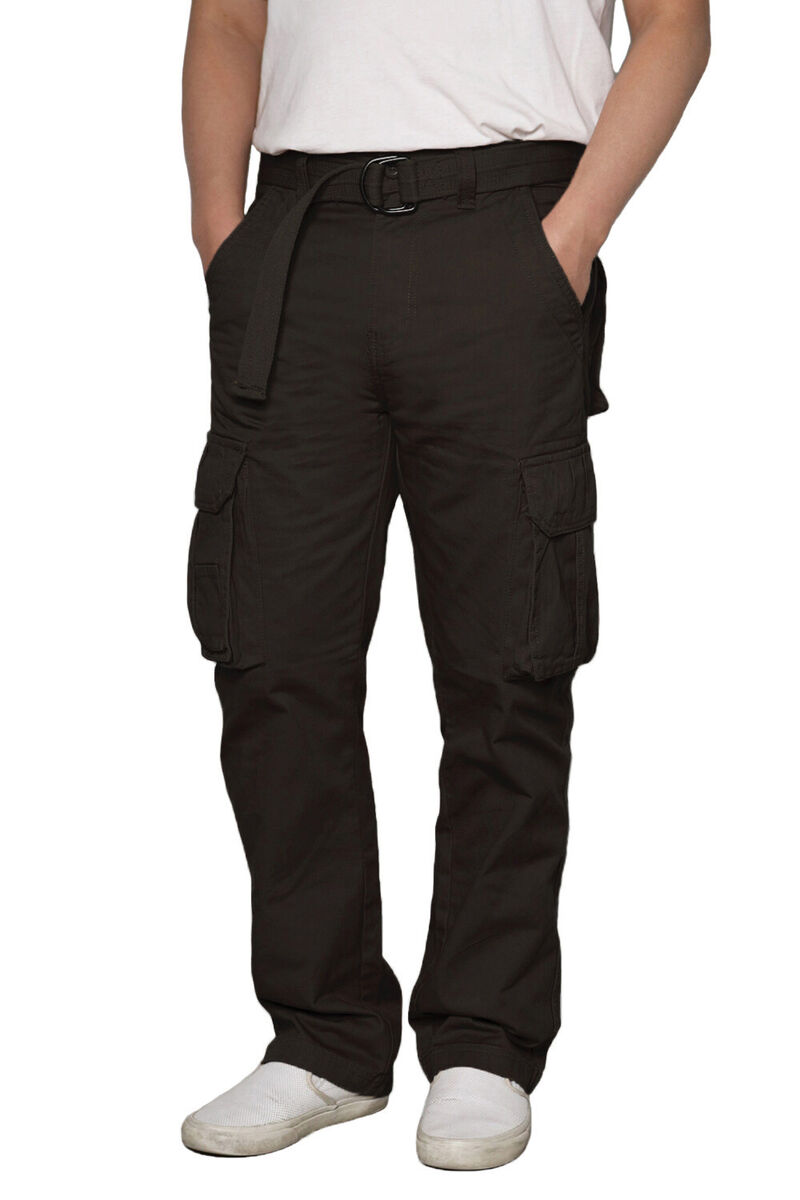 Men's Camo Cargo Pants with Belt Casual Lightweight Work Men's Camo Cargo Pants with Belt Casual Lightweight Work