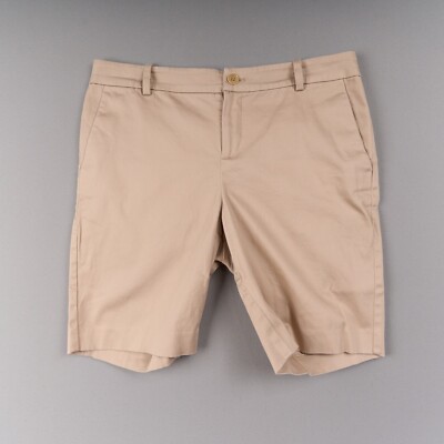 Lauren Ralph Lauren Bermuda Shorts Womens 8P Tan Stretch Chino