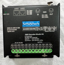 Environmental Lights DMX-6-22K-5-6A DMX Decoder-Studio 6A 6 Channels 12V-24VDC