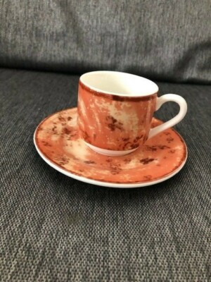 12 von 72 Stk. Espresso Tasse, 9cl, RAK Porzellan Banquet Coll. Peppery, Brown