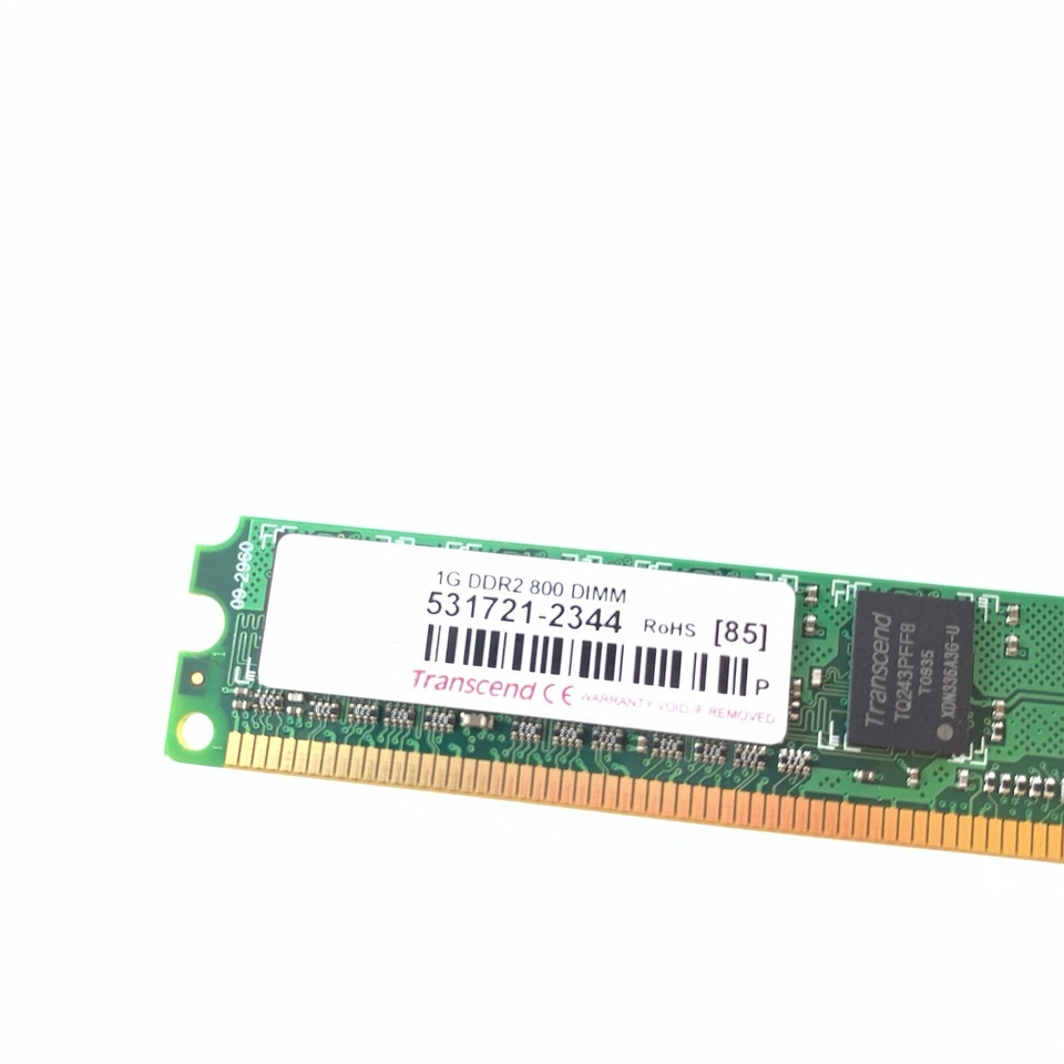 2x Transcend 1GB DDR2 800MHz PC2-6400 Desktop RAM - Image 3 of 4