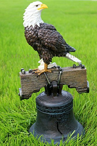 Ebros Independence Day American Patriotic Glory Bald Eagle Liberty Bell Statue - Picture 9 of 10
