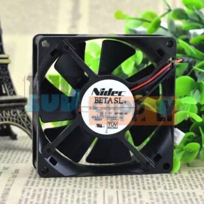1PC New NIDEC D08A-24TS2 01 DC24V 0.23A 80*80*25MM 2-Wire Inverter Cooling Fan
