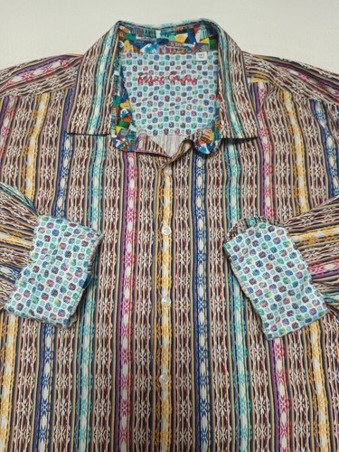 Chemise Robert Graham Homme 3XL – Édition Limitée Midnight Tiger /690 – Occasion Très Bon état