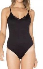 Only Hearts Black Delicious Lace Low Back Bodysuit Women's Size S L48307