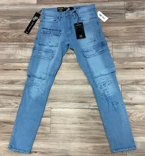 JORDAN CRAIG ROSS FIT TACTICAL RIPPED JEAN (SKY FOAM)