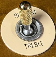 Gold Knurled Switch Tip for Gibson  Les Paul SG switches US size 8/32 Kinnatone