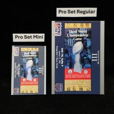 1990 Super Bowl III Jets vs Colts "Ticket" Pro Set Mini #3 ..... See Description
