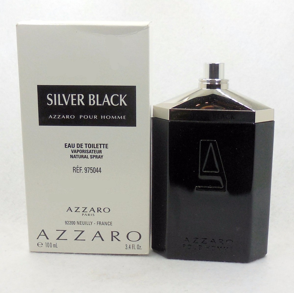 AZZARO SILVER BLACK POUR HOMME EAU DE TOILETTE NATURAL SPRAY 100