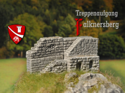 Treppenaufgang Falknersberg, 7-tlg. Bausatz Spur N / Z Modelleisenbahn menbrf013