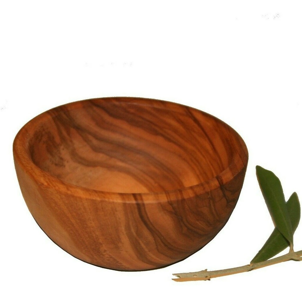 Coffret de 3 bols en bois d'olivier, idée cadeau crémaillère idéale