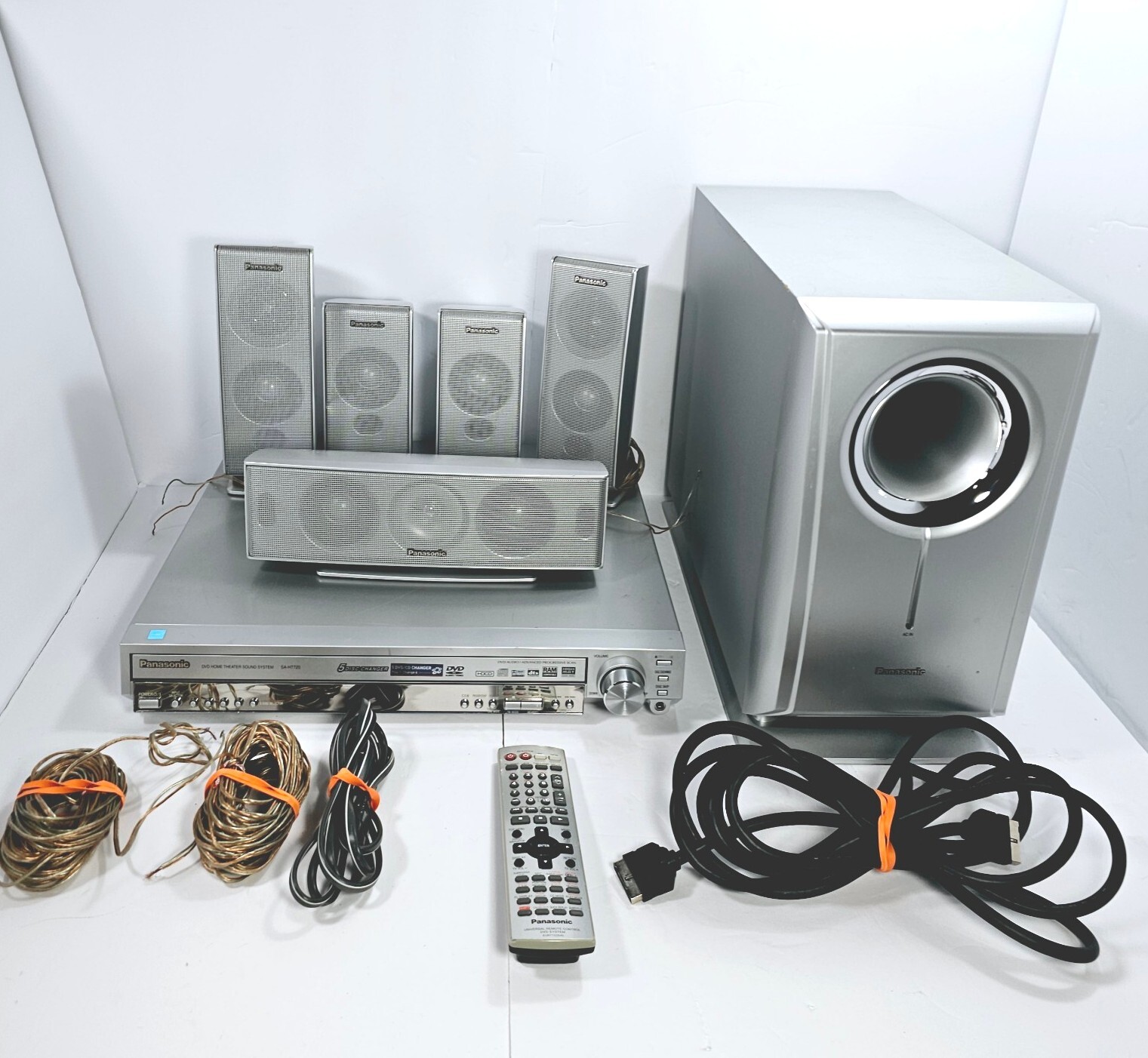 Panasonic Receiver DVD / CD Home Theater Sound System SAHT720 W/Remote/Cords eBay