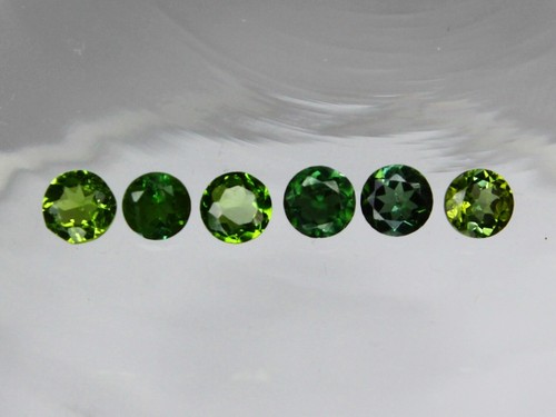 1x 2mm Blue Indicolite & Forest Green Tourmaline Round Loose Natural Gemstone - Picture 31 of 51