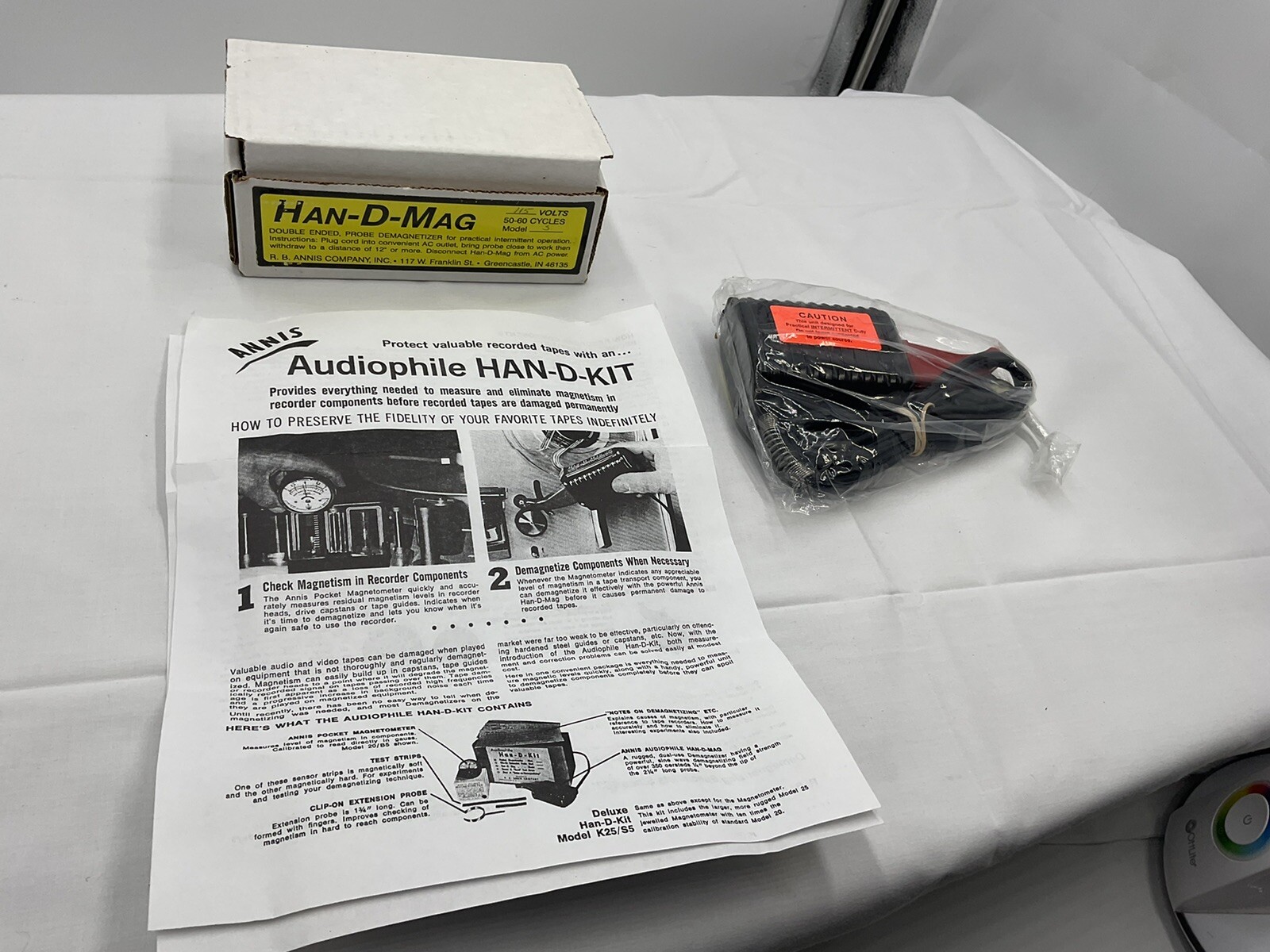 R.B. Annis HANDMAG Tape Head 115 Volts New With Box