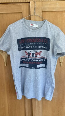Herren T-shirt (M) -two Horse Brand LEVI STRAUSS (Gebraucht - gute Zustand