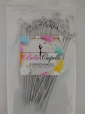 Bag of 25 ''P'' shaped premium Hourglass Rollers hair pins (4 Inches long).