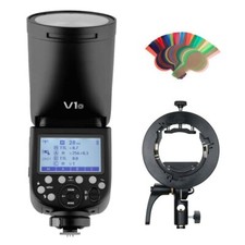 DE Godox V1O HSS TTL Rundkopf Blitz Für Olym...