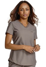 Cherokee Scrubs Women's Tuckable V-Neck Top CK819 IRON Iron Free Shipping