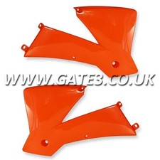 KTM 380SX SX 380 2001-2002 Orange Polisport Radiator Rad Scoops Panels