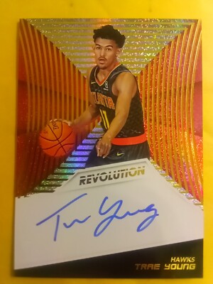 Trae Young 2018-19 Panini Revolution Rookie Auto On Card Autograph 