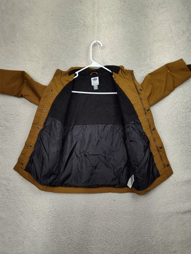 old Navy Boys Coat Small Brown Nylon Blend Long Sleeve Hooded Lined Winter Coat - Picture 11 of 19
