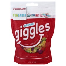 Yumearth Organic Giggles Candy 5 oz (Pack of 6)