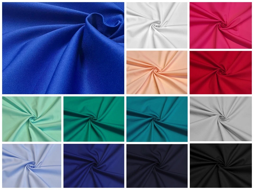 MARKENLOS Köper Twill Baumwolle Mix Stoff Farben für medizinische Berufsbekleidung Deko