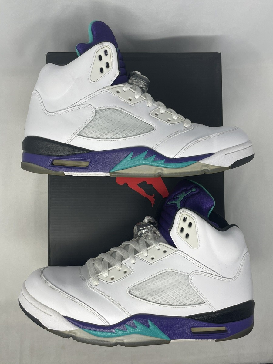 Air Jordan Retro 'Grape' 2013 136027 108 White/New Emerald/Grape