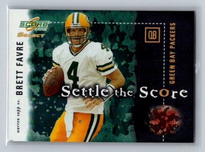 2001 Score Select Settle the Score #SS-13 Brett Favre & Warren Sapp HOF /550