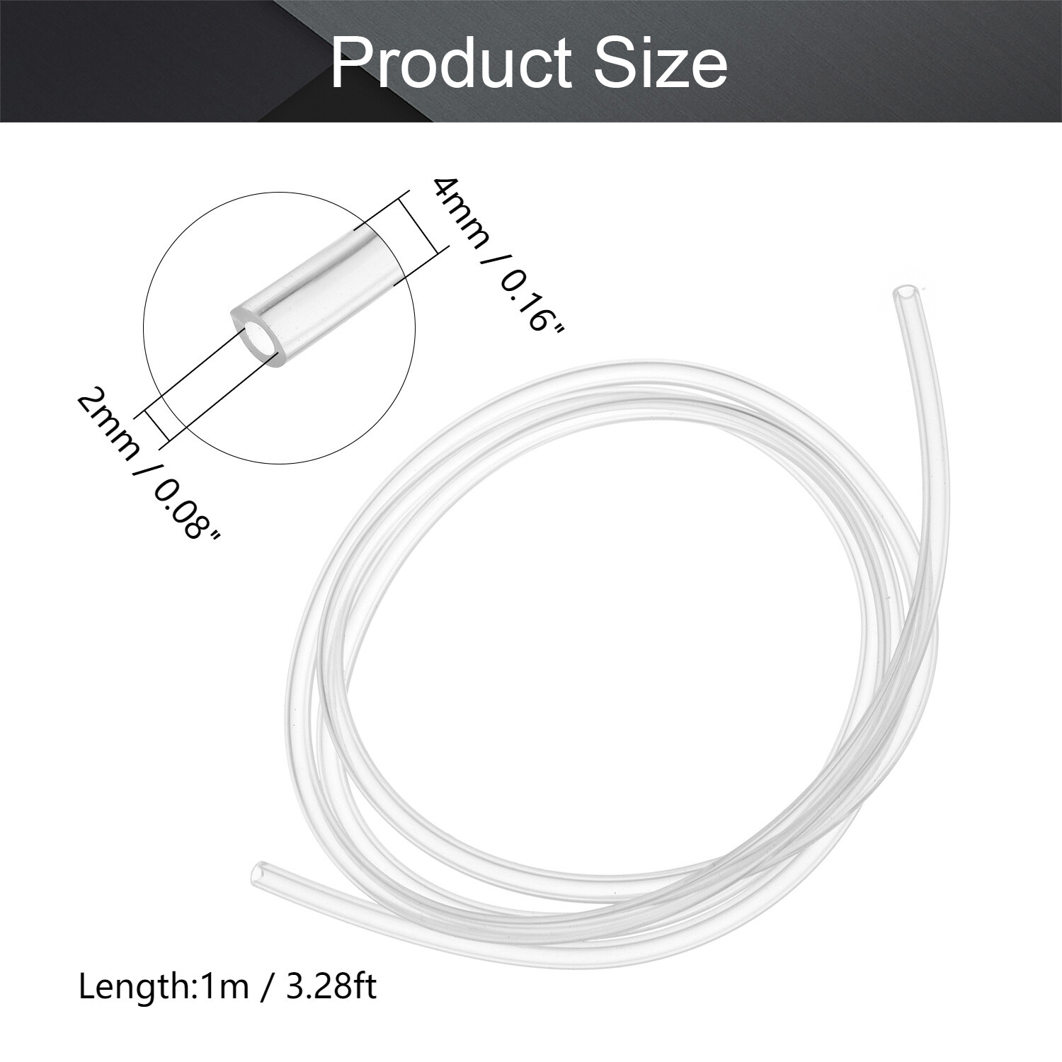 1M Silicone Vacuum Food Grade Rubber Tube Translucent Water Air Pump