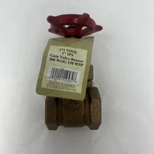 NEW SMITH COOPER 1" IPS PREMIUM BRASS GATE VALVE Bronze(PN 171 9101K)