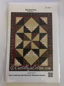 Quilt Pattern Pinwheel Star Log Cabin Ebay